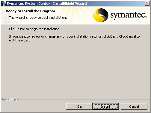 Εικόνα 24 Symantec Antivirus Corporate Edition: ορισμός φακέλου εγκατάστασης Γίνεται αποδοχή