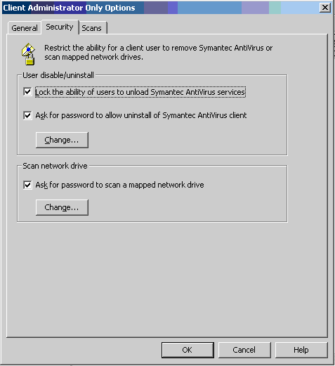 2.2.5 Client Administrator Only Options Στο μενού "Client Administrator Only Options" υπάρχουν επιλογές που καθορίζουν αν θα εμφανίζεται το εικονίδιο δίπλα από την ώρα στην γραμμή εργασιών, αν