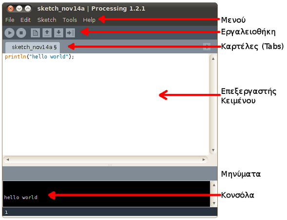 Εικόνα 22 Περιβάλλον ανάπτυξησ τησ Processing-1