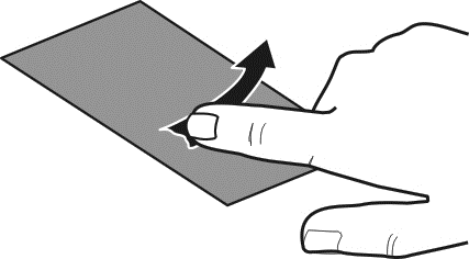 Βασική χρήση 25 Σύρσιμο στοιχείου Αγγίξτε και κρατήστε το στοιχείο και σύρετε το δάχτυλό σας κατά μήκος της οθόνης. Το στοιχείο ακολουθεί το δάχτυλό σας.