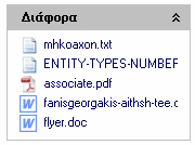 Όλα τα αποδεσµευµένα αρχεία εµφανίζονται στον πίνακα, µαζί όµως και το αρχείο flyer.doc το οποίο προσθέσαµε χειροκίνητα. Επιλέγουµε τα αρχεία και πατάµε «Επαναφορά».