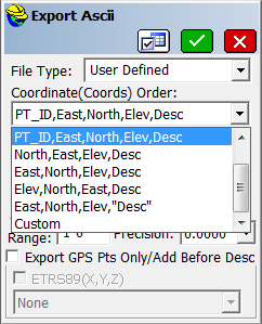 13. Export Ascii (txt) File / Εξαγωγή Αρχείου Εφόσον έχετ επιλέξει την εργασία που θέλετε να κάνετε εξαγωγή, πηγαίνετε File- 7.