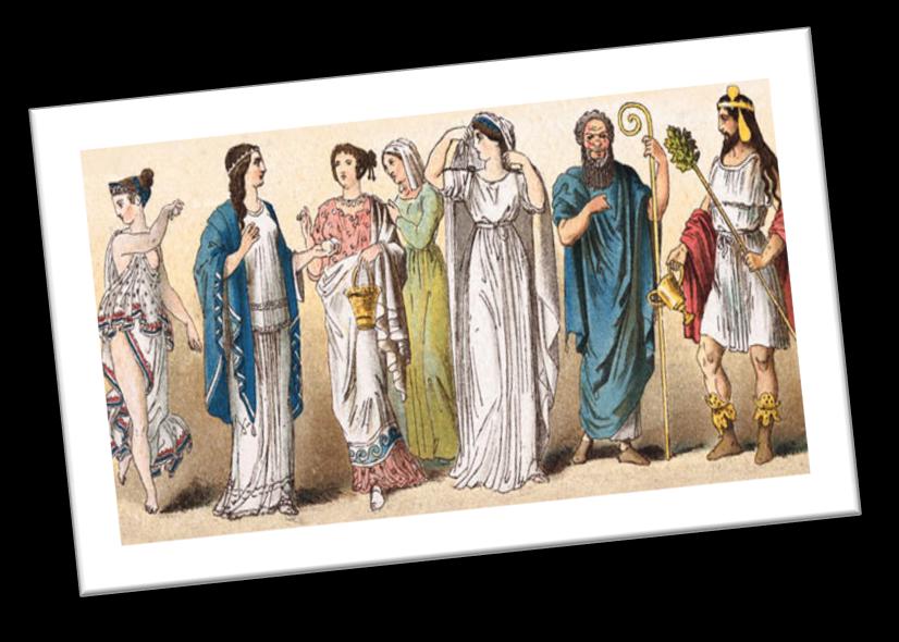 4. Η Ενδυμασια Στην Αρχαια Ελλαδa:Η φυσική ομορφιά τονιζόταν όσο το δυνατό περισσότερο. Τα μαλλιά έχριζαν ιδιαίτερης περιποίησης από γυναίκες και άνδρες. Τα ρούχα τους ήταν απλά αλλά κομψά.