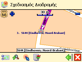 Εγχειρίδιο οδηγιών για τον χρήστη ❺ Στην οθόνη Σηµείο προορισµού, επιλέξτε την επόµενη ενδιάµεση στάση (ενδιάµεσο σηµείο) του ταξιδιού σας (Eindhoven). Επαναλάβετε το βήµα ❺ όσες φορές χρειάζεται!