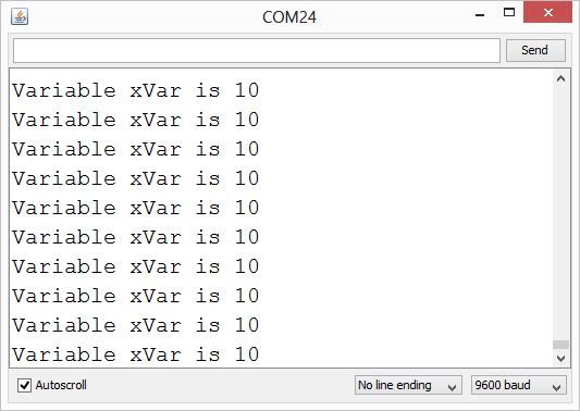 Σειριακή επικοινωνία: Serial Debugging void loop() { int xvar =