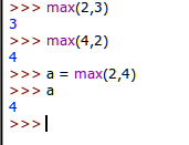 Παράδειγμα συνάρτησης def max (a,b): if (a > b): return a else: return b Η δήλωση return