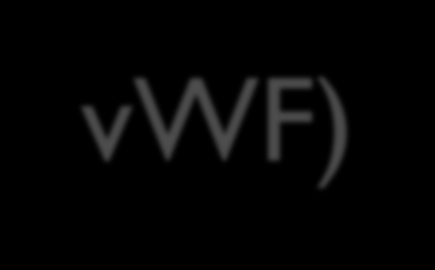 Παράγοντας von Willebrand (vwf) Ο vwf συντίθεται στα α-κοκκία των αιμοπεταλίων και τα