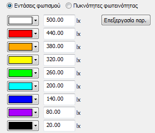 ΧΩΡΟΣ Υ11: STUDIO ΗΧΟΓΡΑΦΗΣΕΩΝ Ο χώρος αυτός θα χρησιμοποιηθεί σαν studio ηχογραφήσεων. Οι αναγκες φωτισμού είναι μεγάλες της τάξεως των 500lux.