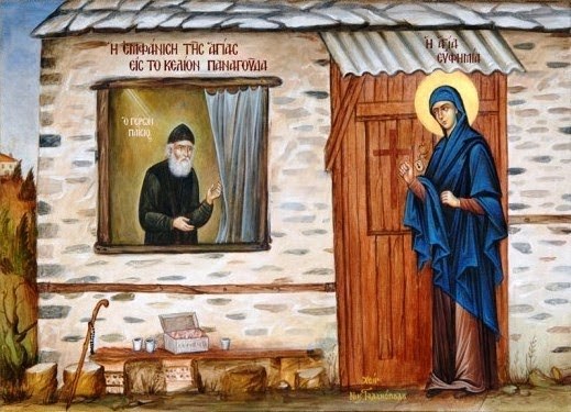 NICHOLAS CHURCH OF THE WTC ΝΑΟΣ ΑΓΙΟΥ ΝΙΚΟΛΑΟΥ ΤΟΥ WTC Ήχος Δ Εωθινόν Ε Ἦταν στὴν αὐλὴ τῆς Καλύβης του o Γέροντας (Παΐσιος), ὅταν τὸν ἐπισκέφθηκε κάποιο πνευματικό του τέκνο.