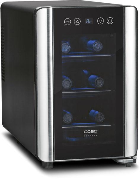 Ψυγείο κρασιών WineCase 6 Ψυγείο κρασιών υψηλής ποιότητας, ρυθμιζόμενης θερμοκρασίας (μιας ζώνης για λευκό ή κόκκινο κρασί) 8-18 C, χωρητικότητας έως 6 φιάλες.