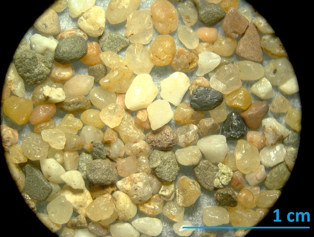 Εικόνα 3.4. Χαλαζιακή άμμος κλάσμα 1-2 mm 3.