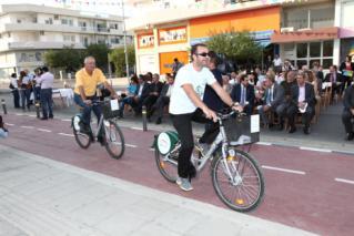 Πρόγραμμα Διάθεσης Ποδηλάτων Το πρόγραμμα διάθεσης ποδηλάτων αποτελεί το πιο φιλόδοξο έργο αναφορικά με την αστική μετακίνηση στην περιοχή της