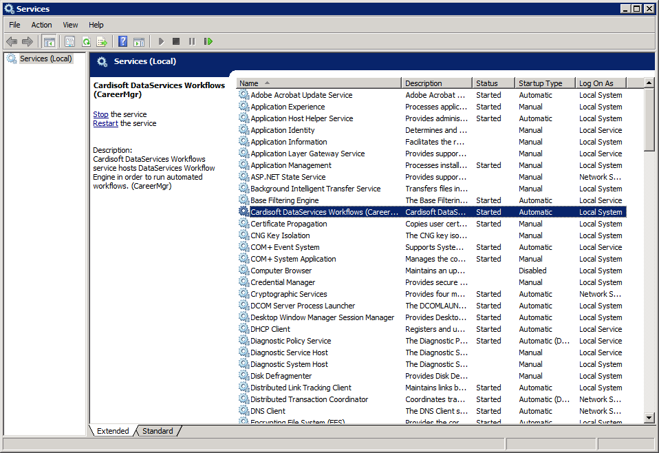 [NET Framework 2.0 Installation Folder]\InstallUtil.exe [Application Root Folder]\bin\dsflowsvc.exe όπου [NET Framework Installation Folder] είναι η διαδρομή εγκατάστασης του.νετ Framework 2.