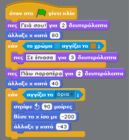 Η Πληροφορική στην Πρωτοβάθμια και Δευτεροβάθμια Εκπαίδευση - Διδασκαλία και Διδακτική 11 Στο συγκεκριμένο σενάριο γνωρίζετε τι θα γίνει αν η συνθήκη δεν ισχύει( δεν είναι αληθής); Ανοίξτε το