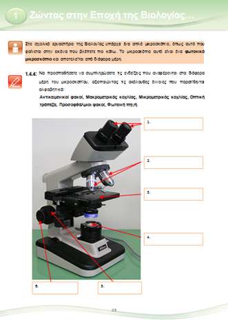 Προτείνεται όπως, οι μαθητές/τριες συγκρίνουν τις διάφορες εικόνες των μικροσκοπίων που δίνονται στο μαθησιακό υλικό, ούτως ώστε να συνειδητοποιήσουν την εξέλιξη των μικροσκοπίων μέσα από το χρόνο,