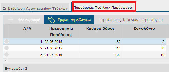 Ο χρήστης καταχωρεί στο πεδίο Επιβεβαίωση, το οποίο έχει αρχική τιμή επιλέξτε,ναι ή ΟΧΙ.