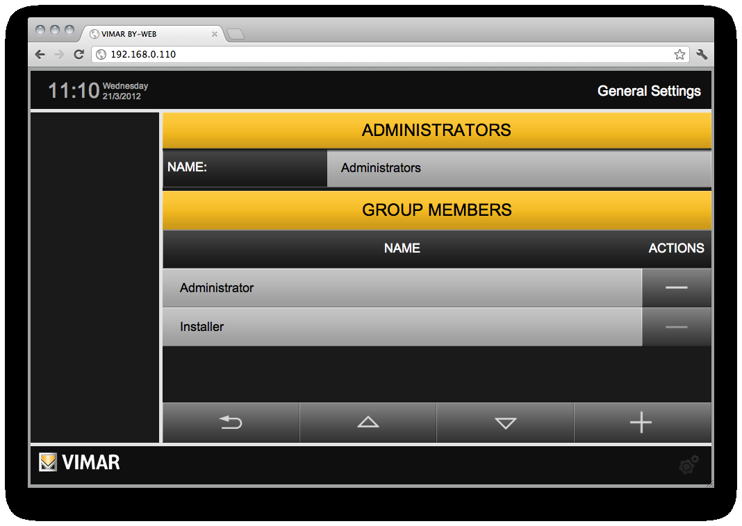 Χρήστες και άδειες Το πλήκτρο "ΕΠΕΞΕΡΓΑΣΙΑ" εμφανίζει την καρτέλα της ομάδας χρηστών: Αυτή η σελίδα σάς επιτρέπει μόνο να αλλάξετε την περιγραφή της ομάδας (αν δεν