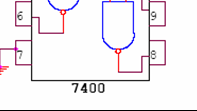 ΕΡΓ. ΑΣΚΗΣΗ 5 Μέρος Γ : Να βρείτε από την βιβλιοθήκη το ολοκληρωµένο τύπου 7400 (τέσσερις πύλες NAND δύο εισόδων) και να σχεδιάσατε το κύκλωµα της συνάρτησης F4 χρησιµοποιώντας αυτή την φορά µόνο