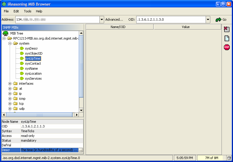 SNMP MIB Browser (3) Navigation - MIB Tree