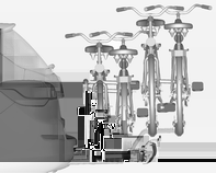 82 Αποθήκευση Σύστημα πίσω φορέα για τέσσερα ποδήλατα Το σύστημα πίσω φορέα (σύστημα Flex-Fix) καθιστά εφικτή τη στερέωση δύο ποδηλάτων στο συρόμενο φορέα που είναι ενσωματωμένος στο δάπεδο του