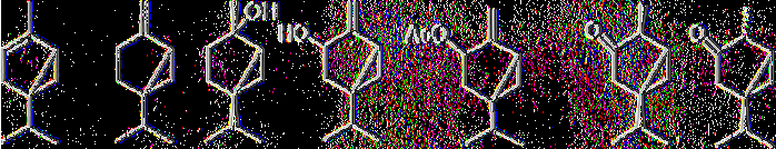 σαβινένιο, το οϊβ ισομερές του ένυδρου σαβινενίου, η σαβινόλη, ο οξικός εστέρας του σαβινυλίου, α-θουγιόνη, β-θουγιόνη και η ισοθουγιανόλη, ανήκουν στην ομάδα αυτή.