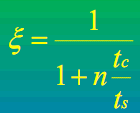 Μοντέλο ίσης διάρκειας (7/7) Προκειμένου να θέσουμε την επιτάχυνση σε μια κλίμακα μεταξύ 0 και 1, εισάγουμε τον ορισμό της αποδοτικότητας (efficiency) ως τον λόγο της επιτάχυνσης προς το πλήθος των