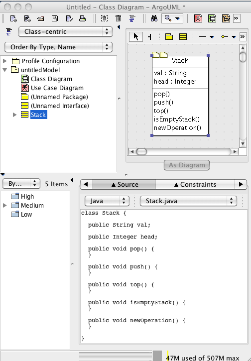 Σχεδίαση Λογισμικού (Με Εργαλεία MDD) ArgoUML (δημιουργία C++, JAVA,