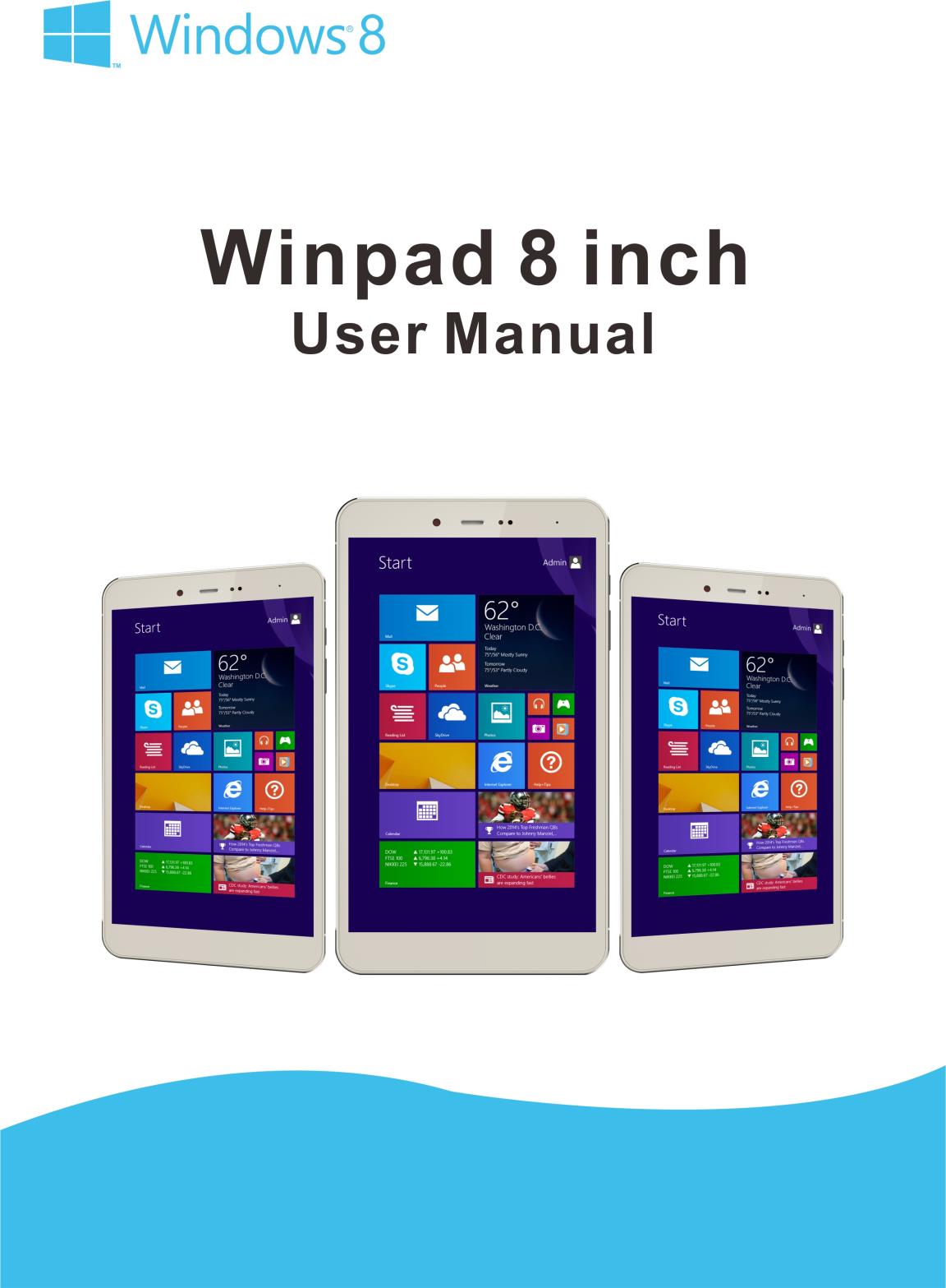 Winpad 8 Ιντσών Οδηγίες Χρήσης Σημείωση: Οι εικόνες/