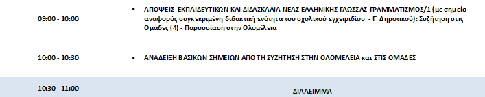 ΑΠΟΨΕΙΣ ΕΚΠΑΙΔΕΥΤΙΚΩΝ ΚΑΙ ΔΙΔΑΣΚΑΛΙΑ ΝΕΑΣ ΕΛΛΗΝΙΚΗΣ ΓΛΩΣΣΑΣ-ΓΡΑΜΜΑΤΙΣΜΟΣ, με σημείο αναφοράς τη ΔΙΔΑΚΤΙΚΗ ΕΝΟΤΗΤΑ «ΠΑΛΙ ΜΑΖΙ!» (1.