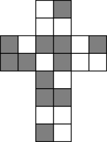 5. Six points are marked on a square grid with cells of size, as shown. Kanga wants to choose three of the marked points to be the vertices of a triangle.