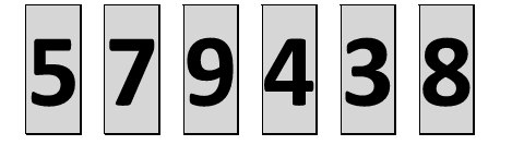 29. Η Μαρίνα έχει τις έξι αριθμημένες κάρτες που φαίνονται πιο κάτω. Οι κάρτες μπορούν να τοποθετηθούν μαζί για να φτιάξουν οποιονδήποτε αριθμό.