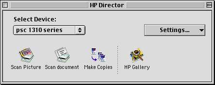 γρήγορο ξεκίνηµα! Κάντε διπλό κλικ στη συντόµευση HP Director στην επιφάνεια εργασίας.! Κάντε διπλό κλικ στο HP Director στο φάκελο Εφαρµογές:Hewlett- Packard:Λογισµικό HP Image Zone:HP Director.