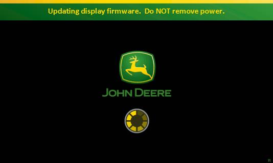Σε περίπτωση σφάλματος, εμφανίζεται η οθόνη "Εγκατάσταση SR 1.1" με οδηγίες που σας προτρέπουν να επικοινωνήσετε με τον αντιπρόσωπο της John Deere.
