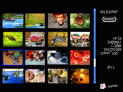 Στο Main Menu (Κύριο μενού), υπάρχουν Photo (Φωτογραφίες) Calendar (Ημερολόγιο) Setting (Ρύθμιση).