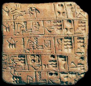 Οι άνθρωποι μαθαίνουν να γράφουν: Η σφηνοειδής γραφή Πρώτη φορά συναντούμε πολιτισμούς με γραφή στα μέσα περίπου της 4 ης χιλιετίας π.χ. Είναι οι πολιτισμοί της Μεσοποταμίας και της Αιγύπτου.