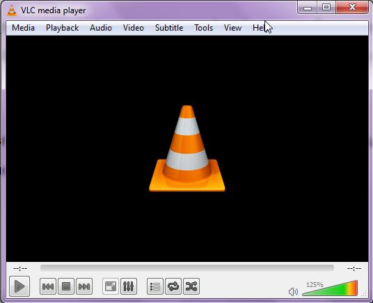 Εικόνα 1: Άνοιγμα της Εφαρμογής VLC 3.