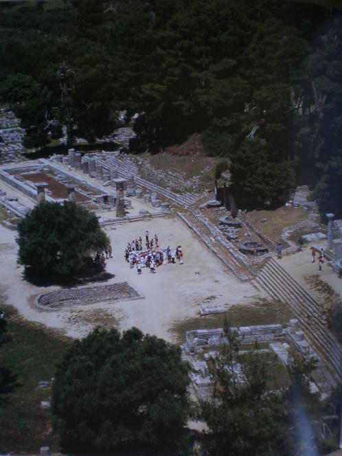 Αεροφωτογραφία με άποψη του Ηραίου και των