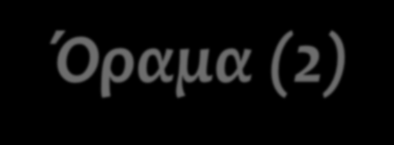 Όραμα (2) ΟΡΑΜΑ = θα πρέπει να είναι κοινό και να ανήκει σε όλους τους εμπλεκόμενους, καθώς επίσης, να παρέχει την έμπνευση και την πρόκληση που επιτρέπουν σε όλους αυτούς τους ανθρώπους να επιτύχουν