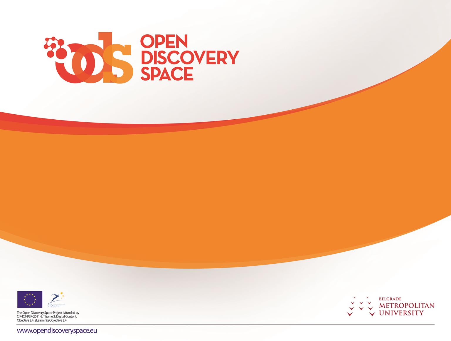 Open Discovery Space: Αναπτύσσοντας τις υποδομές