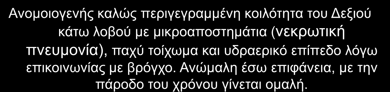 1. Απόστημα 2. Εχινόκοκκος 3. Φυματίωση 4.