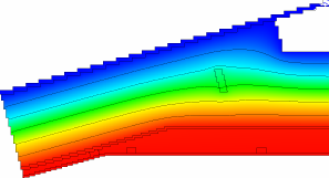 Grafické zobrazenie výsledkov: materiál λ W/(mK) rozmer mm Model izolácia 0.033 konštrukčné drevo 0.
