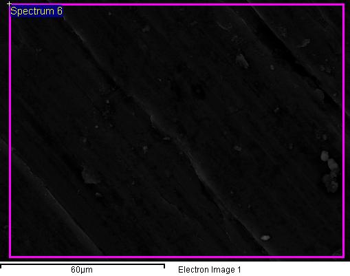 Element Weight% Atomic% O K 7.22 10.58 Mg K 92.78 89.