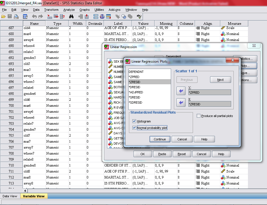 ΚΕΦΑΛΑΙΟ 3 ΤΟ ΛΟΓΙΣΜΙΚΟ IBM-SPSS Εικόνα 3.4 Κατόπιν επιλέγουμε continue και πατάμε οκ. H ανάλυση πλέον θα εμφανιστεί στο output του spss.