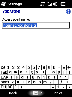 Όνομα παρόχου Για COSMOTE πάροχο: COSMOTE internet Η ρύθμιση αυτή ισχύει για κάρτες σύνδεσης (συμβόλαιο) με internet παρόχων