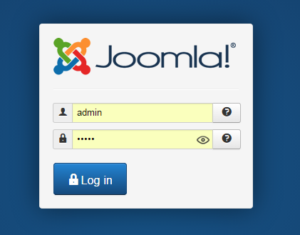 http://localhost/joomla/administrator γηα λα ζπλδεζνχκε ζην panel δηαρείξηζεο πεξηερνκέλνπ ηεο Joomla!
