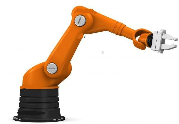 Σχήμα 2-1: Τυπική μορφή βιομηχανικού ρομπότ [2] 2.1.2 Χρήσεις Βιομηχανικών ρομπότ Ευρύτατη χρήση ρομπότ γίνεται σε πάρα πολλούς παραγωγικούς τομείς και κυρίως στη βιομηχανία, στην ιατρική, την αεροναυπηγική, την αεροδιαστημική κ.