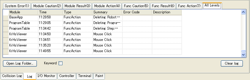 4.6 Virtual Robot Controller (PC-AS) Αυτή η ενότητα περιγράφει τον εικονικό ελεγκτή του ρομπότ VRC.