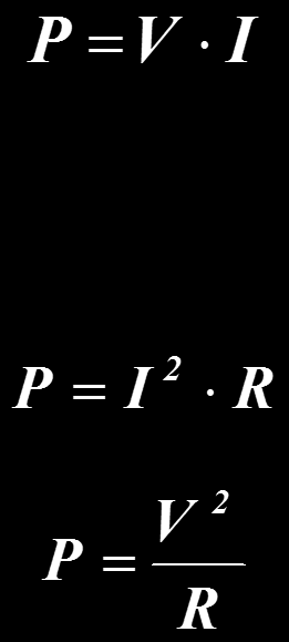 Η Ισχύς σε ένα Ηλεκτρικό Η Ισχύς σε ένα ηλεκτρικό κύκλωμα μπορεί να εκφραστεί σαν :