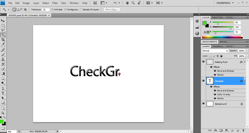 Αρχικά σχεδιάστηκε το logo της εφαρμογής μου στο Adobe Photoshop.