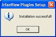 Εικόνα 90 Irfanview: Ολοκλήρωση εγκατάστασης plugins 1.7.7 Adobe Reader CE (http://www.adobe.